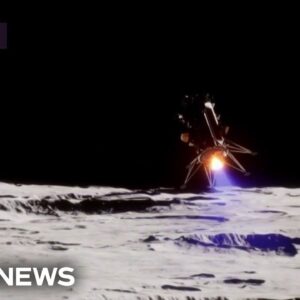 American spacecraft makes historic moon landing