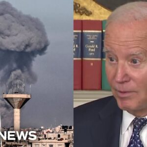 Biden says he's pushed world leaders for more aid in Gaza