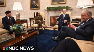 'A lot of work to do': Biden meets with congressional leaders at the White House