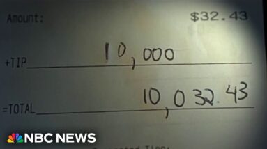 Generous customer leaves behind $10K tip at Michigan restaurant
