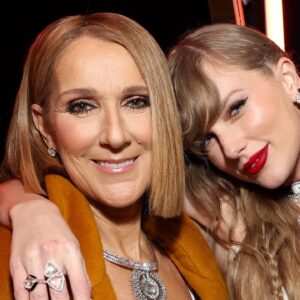 GRAMMYs: Taylor Swift and Celine Dion Share Sweet Backstage Embrace