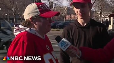 Legally blind witness describes being pulled to safety at Super Bowl parade