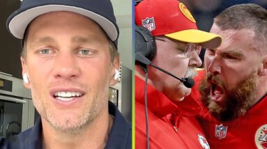 Tom Brady Defends Travis Kelce for Yelling at Chiefs Coach at Super Bowl