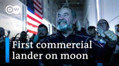 Private spacecraft makes first US landing on the moon in more than half a century | DW News