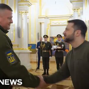 Ousted Ukrainian commander Gen. Zaluzhny awarded highest accolade