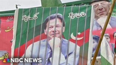 Pakistan's former prime minister uses A.I. to campaign from prison 