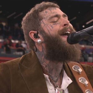 Post Malone Sings America the Beautiful at Super Bowl LVIII