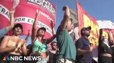 Protests erupt in Argentina over proposed economic bill