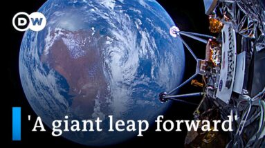 Why do we see an increased number of lunar missions targeting the moon's south pole? | DW News