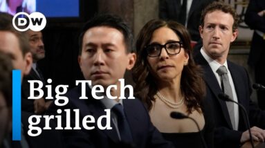 The US Senate Judiciary Committee questions social media CEOs over harm to children | DW News