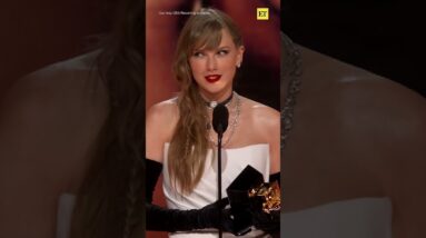 Taylor Swift Announces A NEW ALBUM At the GRAMMYs #shorts