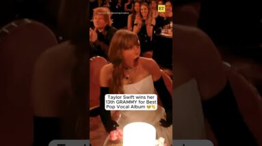 Taylor Swift Wins Her 13th Grammy Award & Announces a New Album #shorts