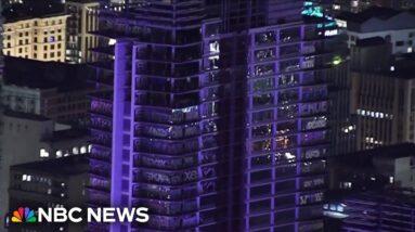 LA mayor warns of dangerous stunts after man appears to jump off skyscraper