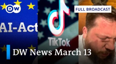 DW News March 13: Attack on Navalny ally – US vs. TikTok – EU approves AI Act | Full Broadcast