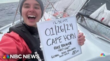 Sailor Cole Brauer poised to become first American woman to solo race non-stop around the world
