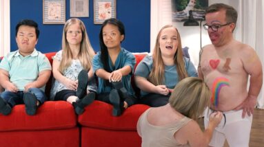 7 Little Johnstons Kids GROSSED OUT By Parents' Body Painting Party