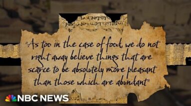 A.I. used to decipher ancient scrolls from 2,000 years ago