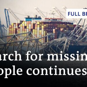 DW News March 26 | Baltimore Bridge collapses after ship collision | Full Broadcast