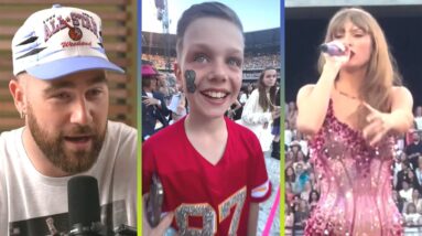 Travis Kelce REACTS to Taylor Swift Fans Wearing His Jersey at Eras Tour