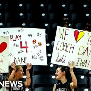 Basketball team rallies around hospitalized coach