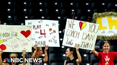 Basketball team rallies around hospitalized coach