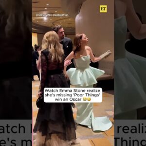 Emma Stone RAN To Watch 'Poor Things' Grab An Oscar