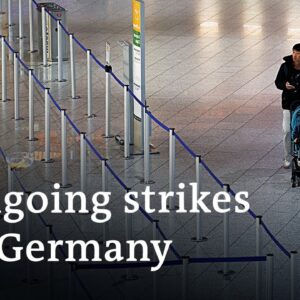 Parallel strikes disrupt rail and air travel in Germany | DW News