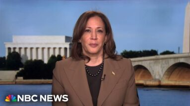 Harris praises Biden's State of the Union, won't commit to a debate with Trump