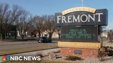 Town divided over migrant influx