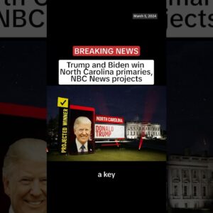 Trump and Biden win North Carolina primaries, NBC News projects