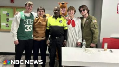 Students surprise dorm security guard with trip to visit family for first time in more than a decade
