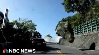 Desperate search for trapped earthquake victims in Taiwan