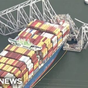 Navy releases underwater images of Baltimore bridge collapse