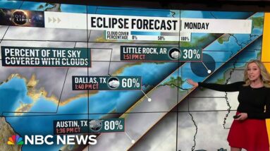 Cloudy skies forecast for some - but not all - of Monday's total eclipse path