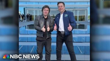 Argentina's president meets with Elon Musk amid growing crisis back home