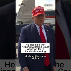 Trump says he would not sign a national abortion ban