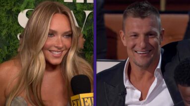 Camille Kostek REACTS to Gronk's BURNS at Tom Brady Roast (Exclusive)