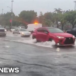 Severe storms cause flash flooding and heavy rain in southern Florida