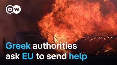 Thousands forced to evacuate as wildfires approach outskirts of Athens | DW News