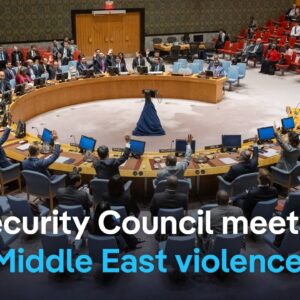 Live: UN Security Council holds emergency meeting on Middle East | DW News
