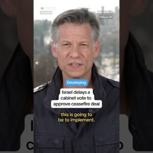 Israel has delayed a cabinet vote on the ceasefire deal after claiming Hamas had reneged.