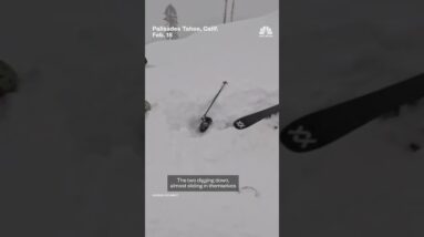 Skier rescued after being buried alive in heavy snow